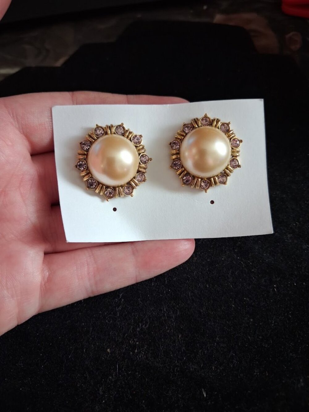 Retro style stud earrings